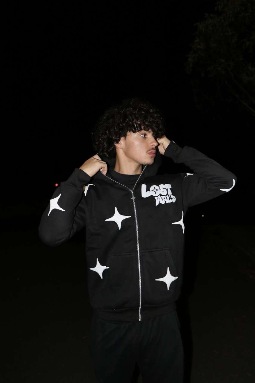 LostWrld Zip Hoodie (Black)