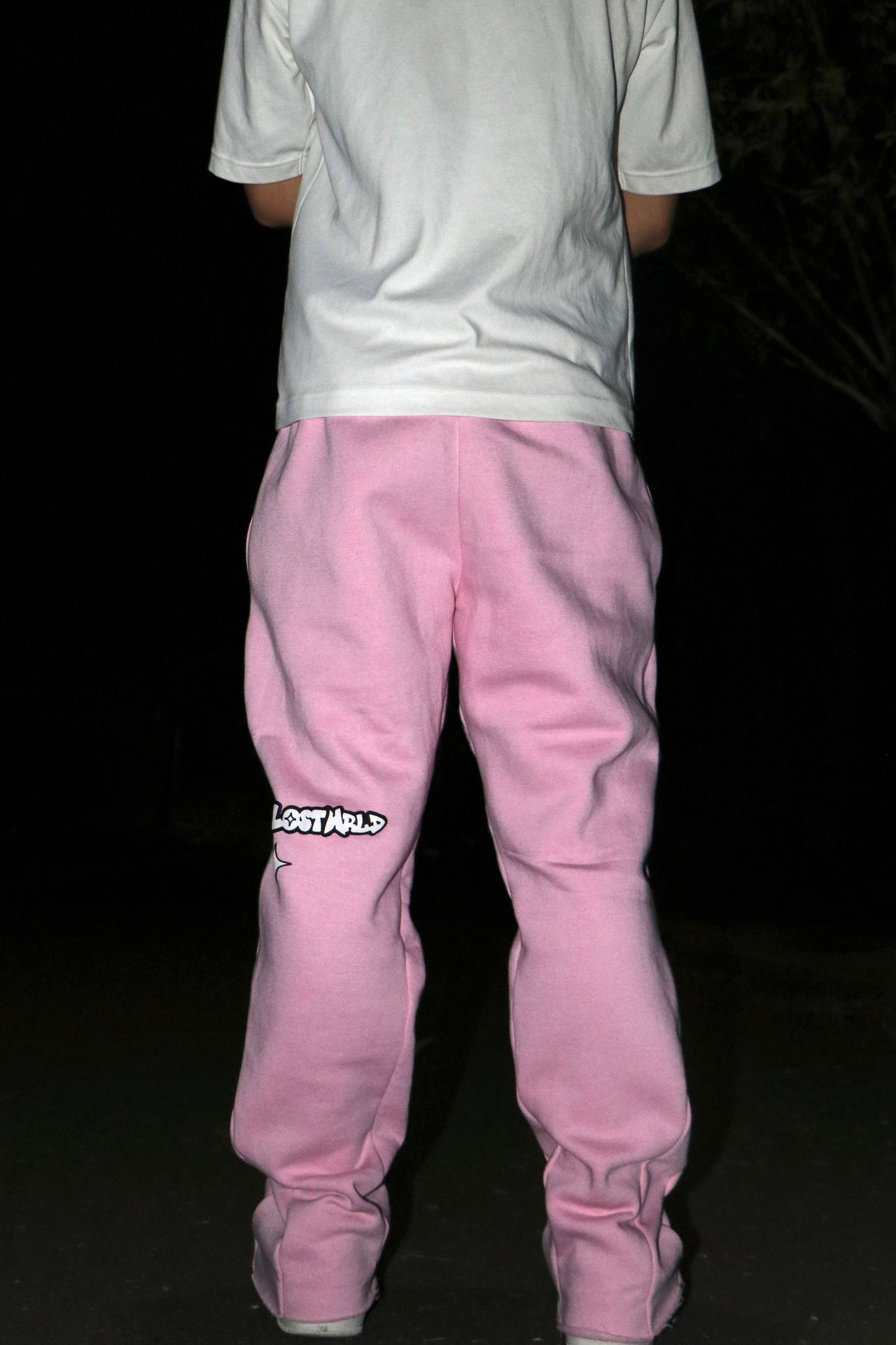 Lostwrld Flared Pants (Pink)
