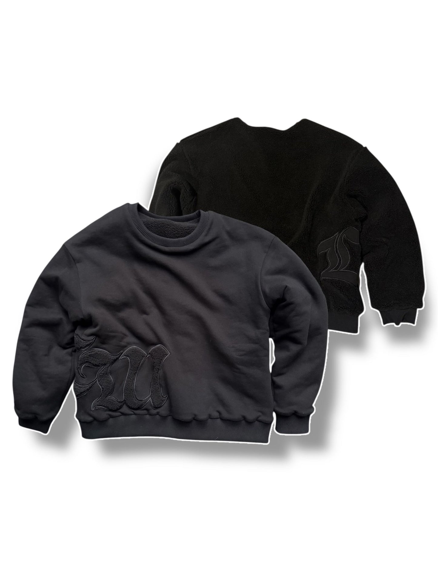 Reversible Crewneck (Charcoal Black)