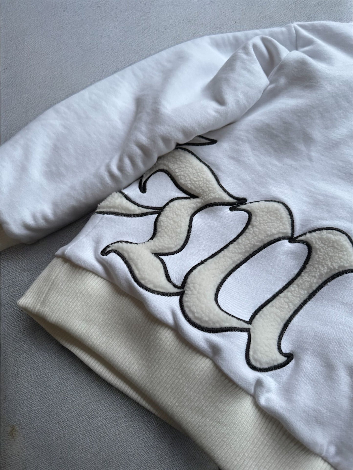 Reversible Crewneck (White on White)