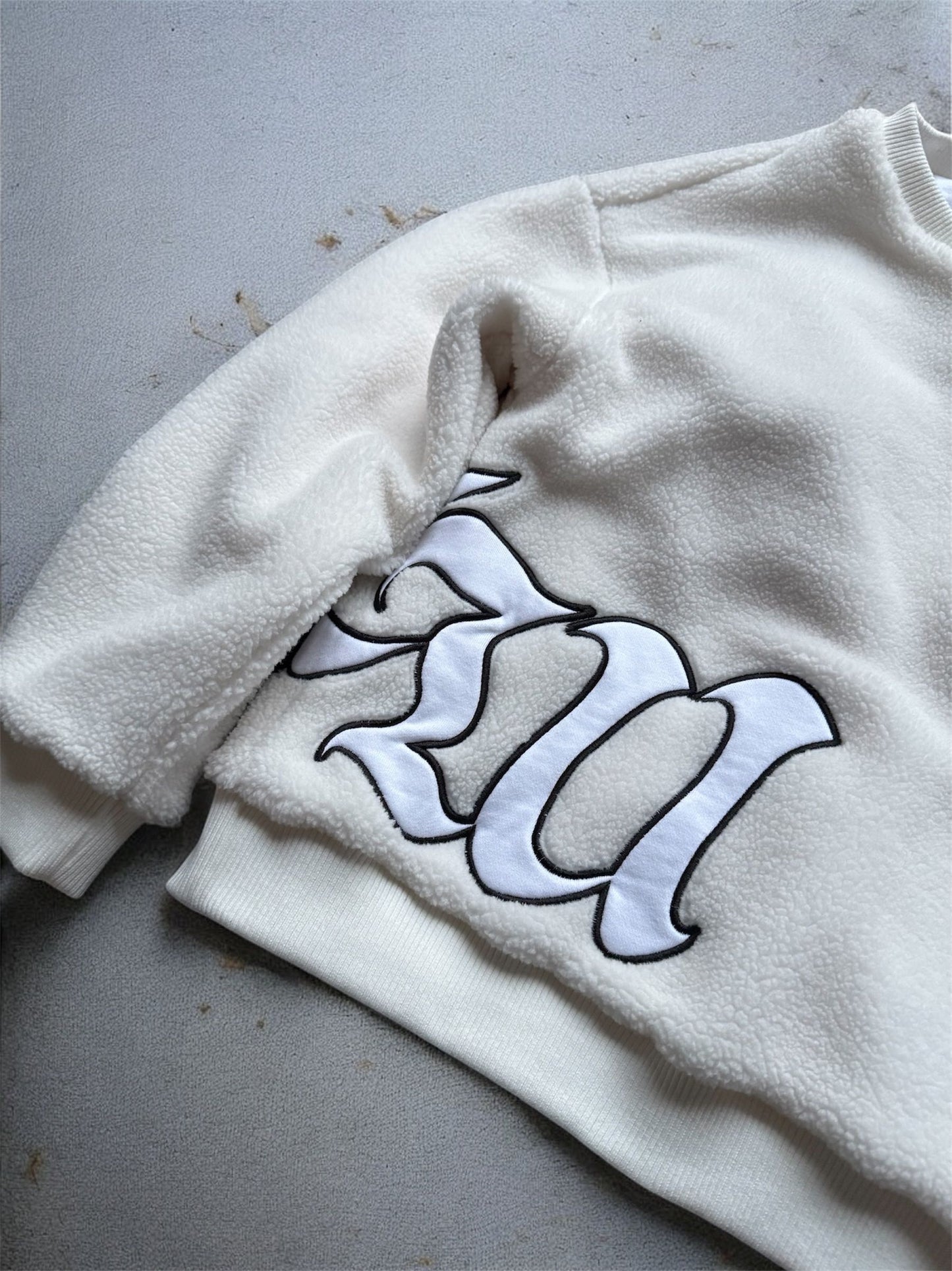 Reversible Crewneck (White on White)
