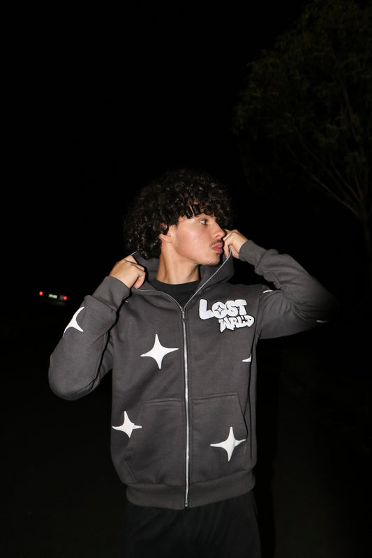LostWrld Zip Hoodie (Grey)